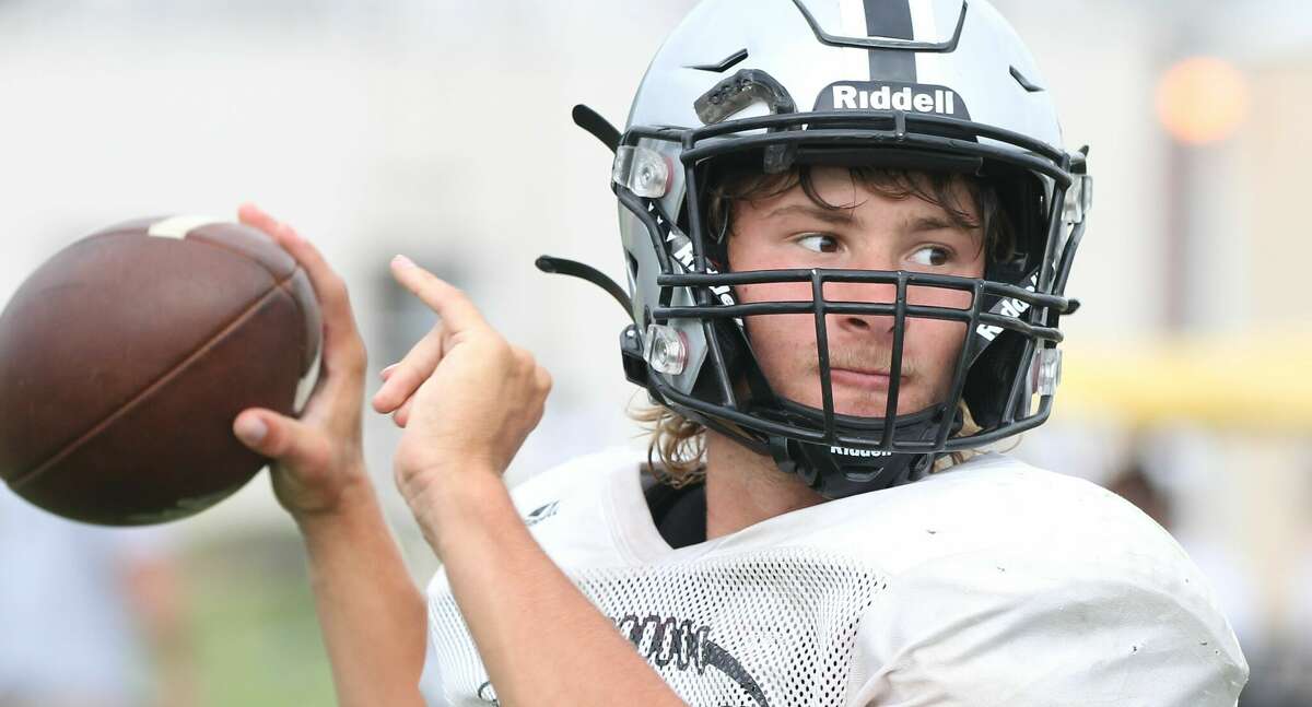 West Central quarterback Tyson Brown throws a pass during a recent practice.