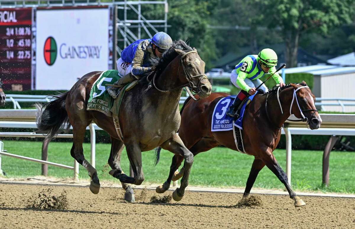 Jackie's Warrior loses last race at Saratoga Race Course to Cody's Wish