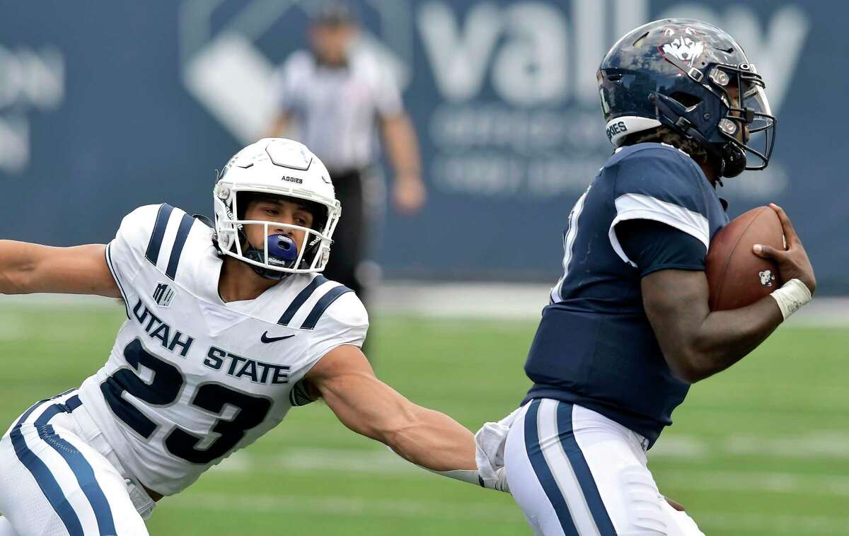 Quarterback Zion Turner, a true freshman, handed the keys to the UConn