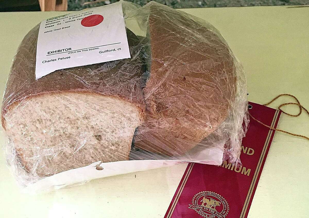 Charles Peluse's winning white bread at the 2021 Guilford Fair.