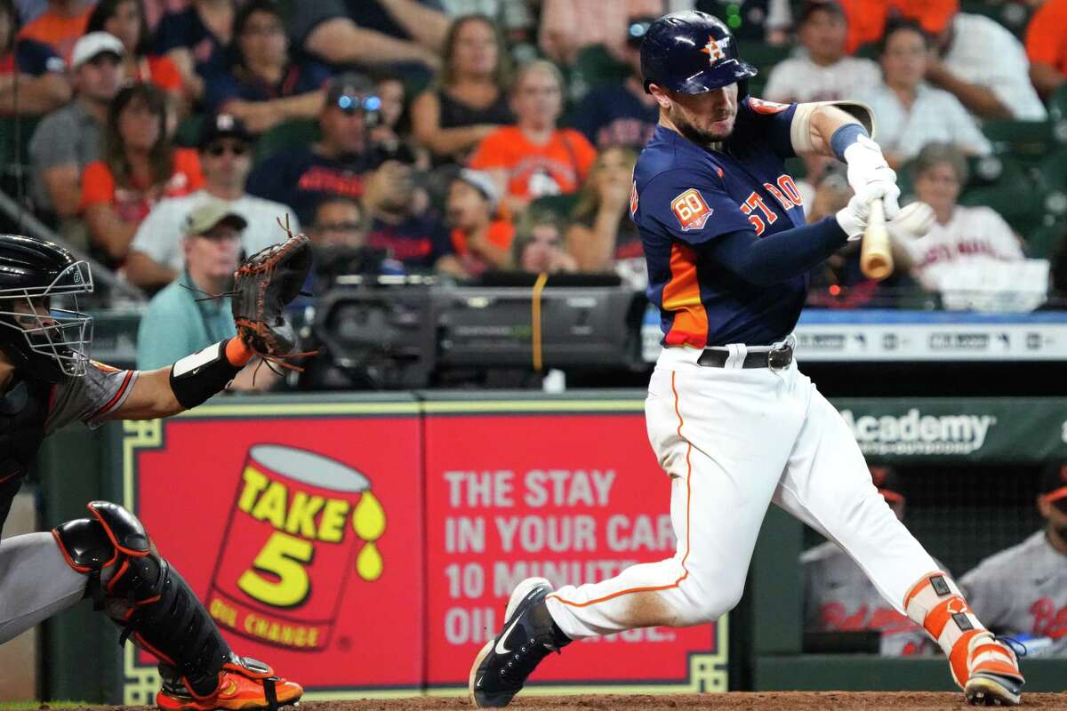 Alvarez, Bregman earn AL Monthly Awards for August, by Houston Astros