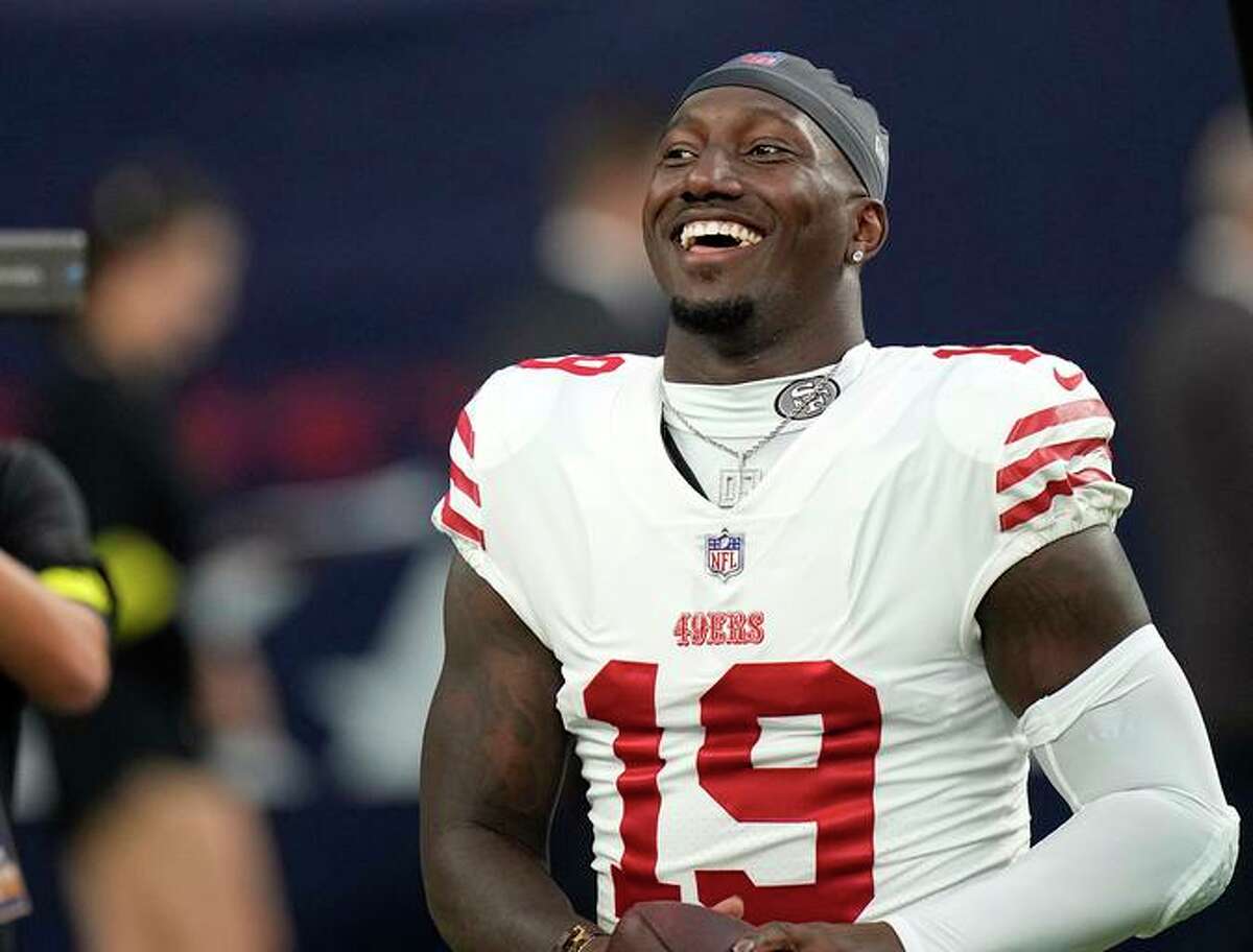 San Francisco wide receiver Deebo Samuel suffered a bruised knee in the final preseason game and will be held out of practices this week.