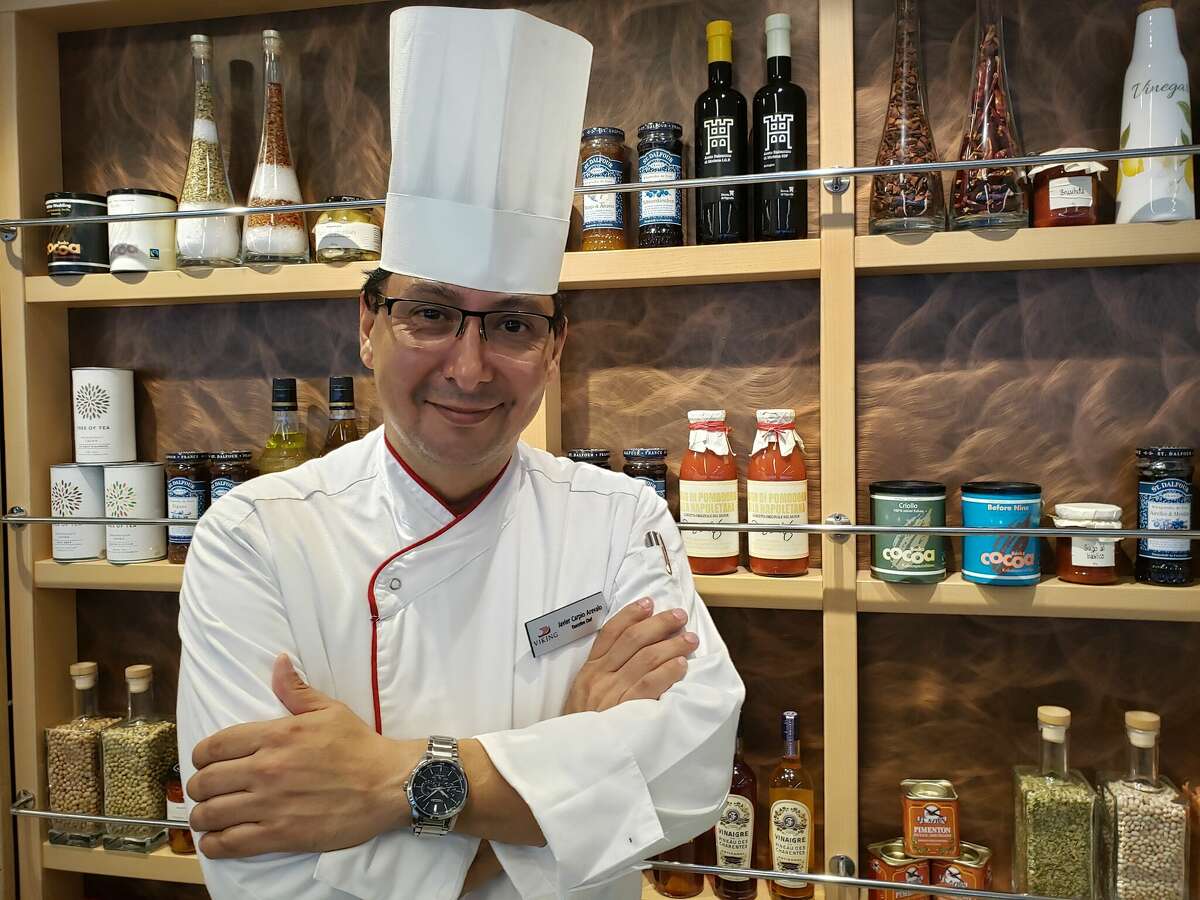 Chef Javier Carpio is the executive chef on the cruise ship Viking Orion.
