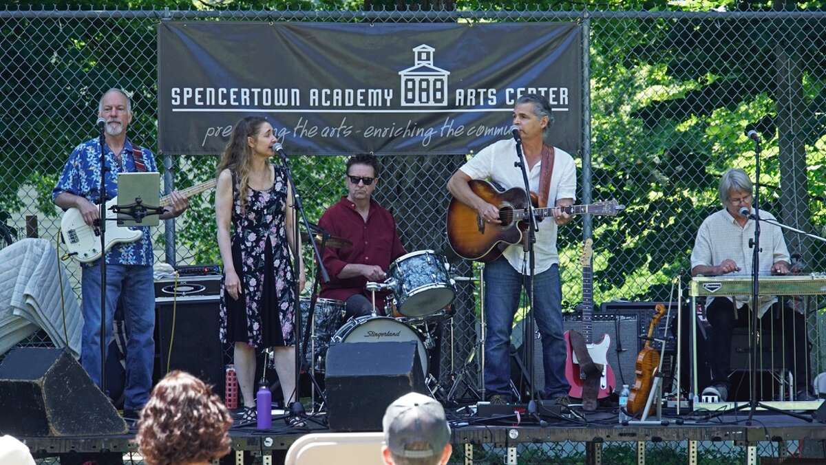 The Bobby Sweet band performs at a July 9 celebration marking the Academy's 50th anniversary as a cultural center and the 175th anniversary of its historic home.