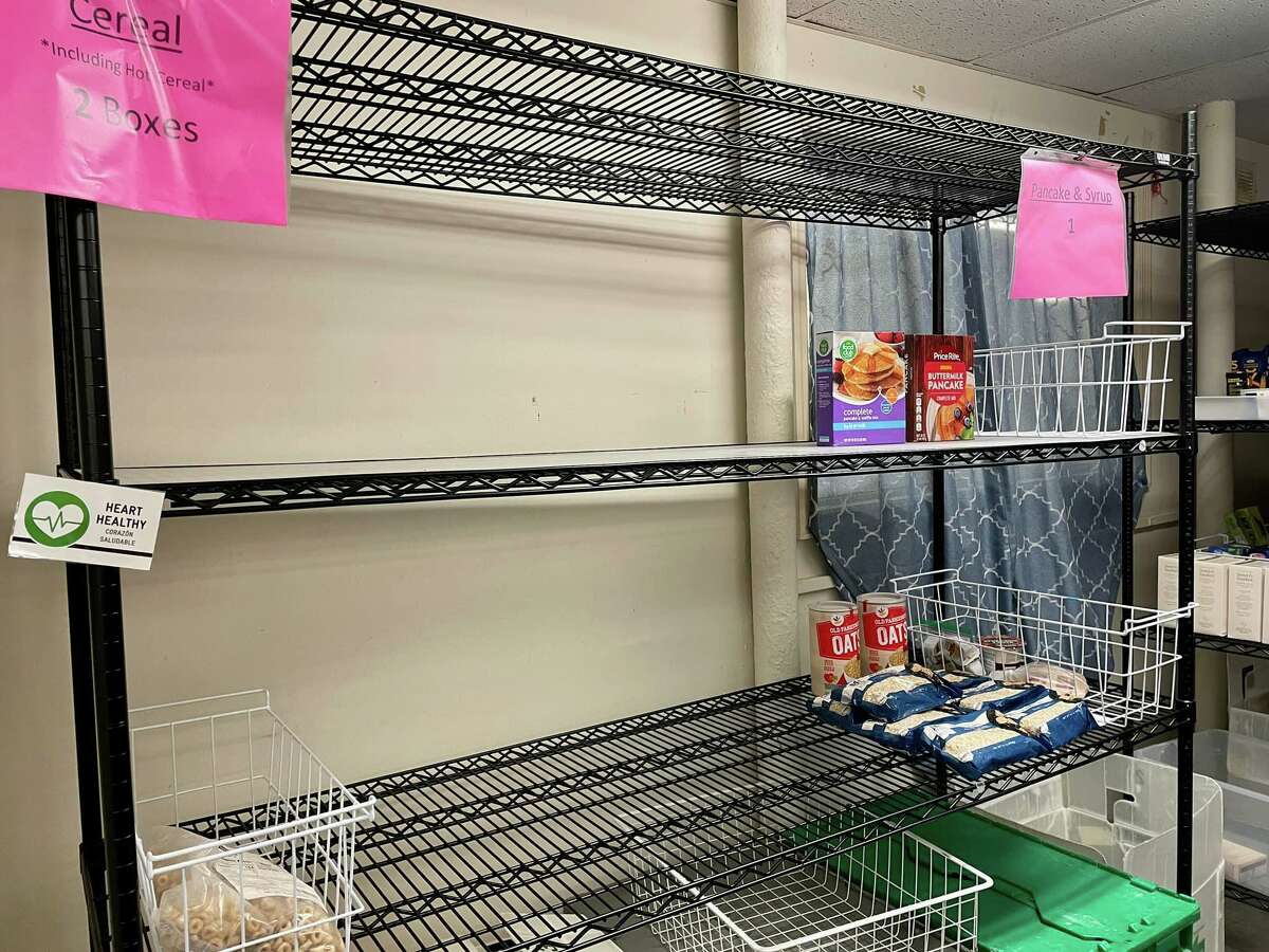 Photos of nearly empty shelves posted to the Trumbull Food Pantry Facebook page in August 2022 spurred a flurry of donations and an Amazon Wish List.