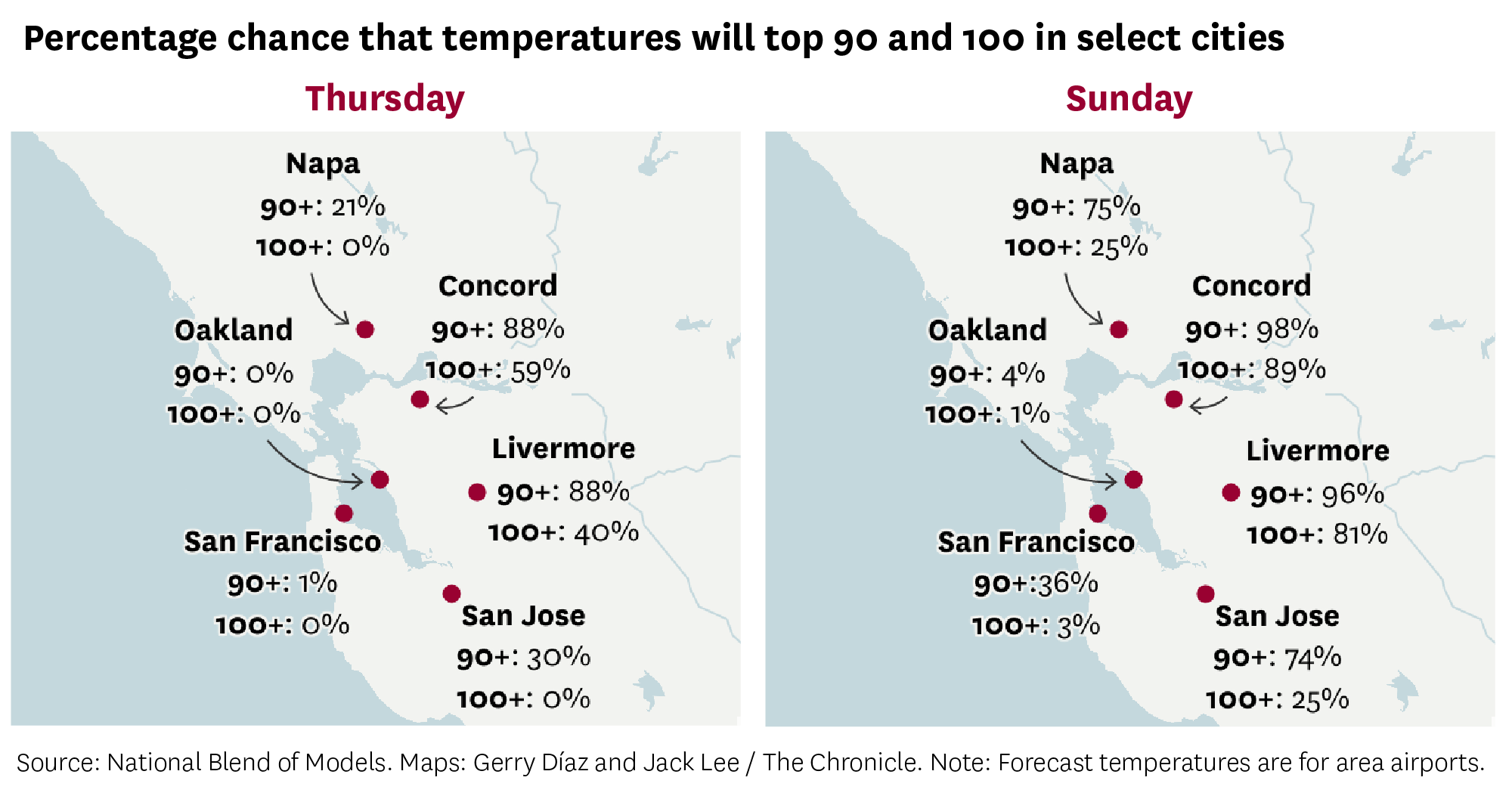 SF Bay Area heat wave: Map of cities to break 100 degree temps - Vimarsana News