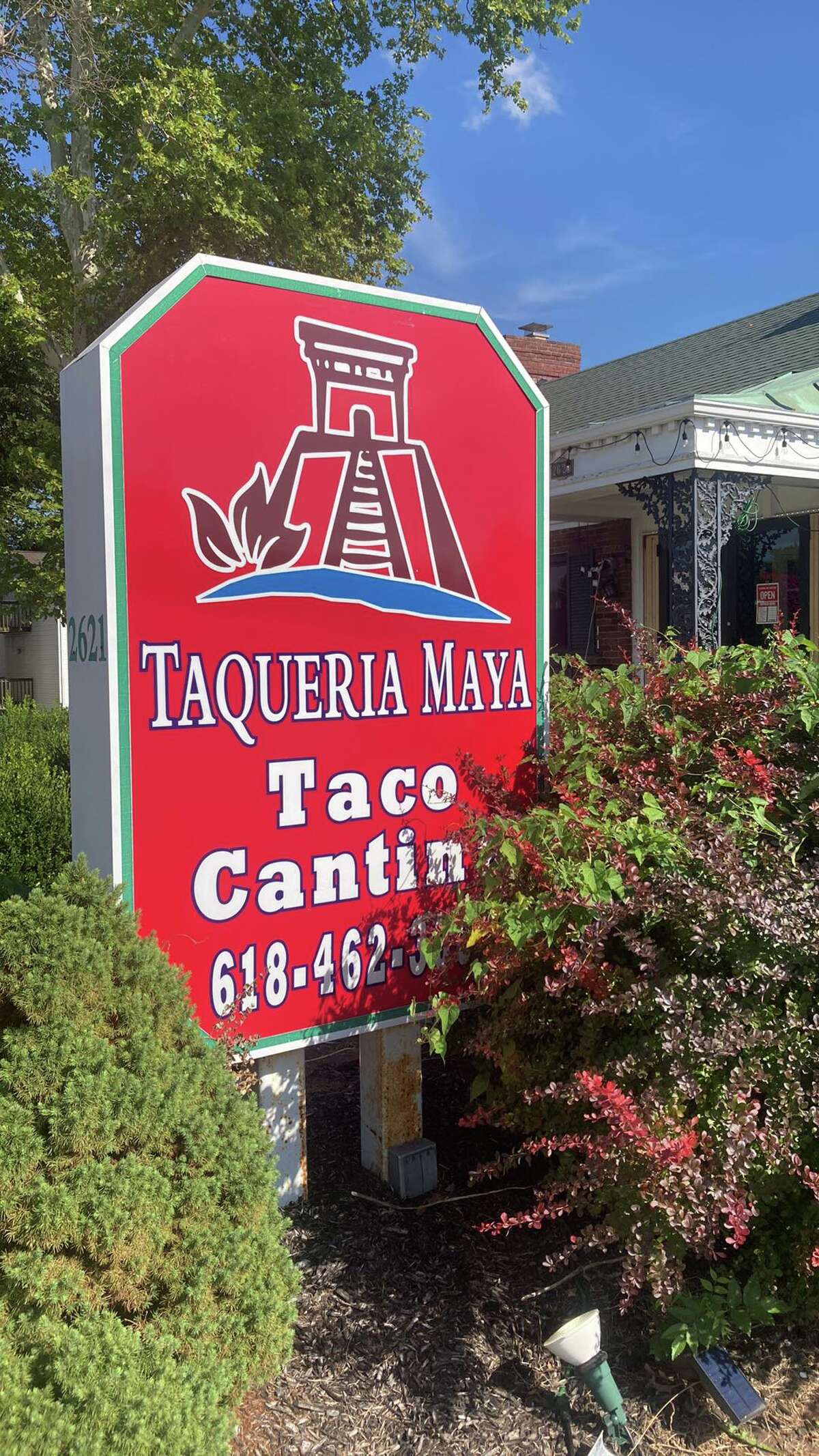 Taqueria Maya Taco Cantina is located at 2621 College Ave., in the former Dick's Flowers building, in Upper Alton. Taqueria Maya is owned and operated by general manager Luis Hernandez, who is associated with the family who owns Riviera Maya on Homer Adams Parkway.  Hernandez opened the cantina in February 2021.