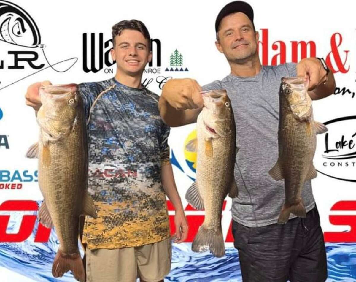 Rob and Grant Stevens came in third place in the CONROEBASS Tuesday Tournament with a stringer weight of 9.72 pounds.