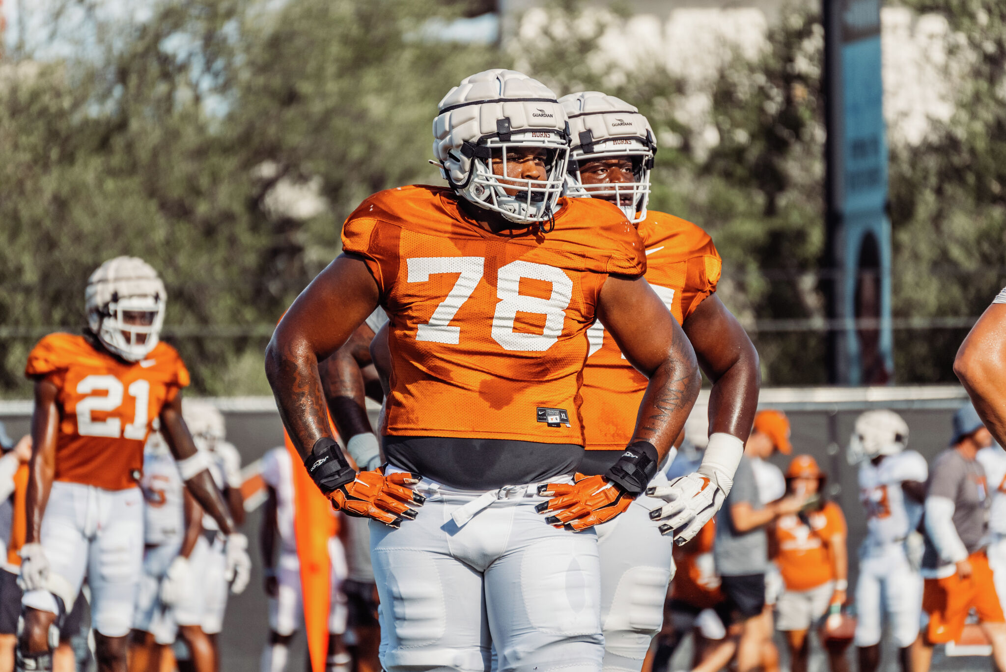 Texas Football Ol Coach Still Figuring Out Where The Pieces Fit