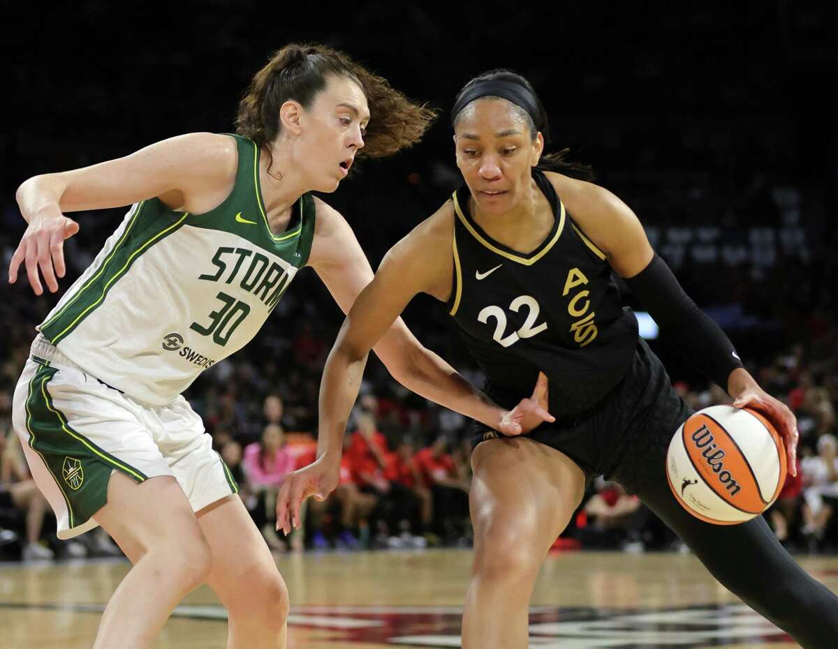 A’ja Wilson and the Aces will try to even their WNBA semifinal series against Breanna Stewart and the Storm in Game 2 in Las Vegas at 7 p.m. Wednesday (ESPN2).