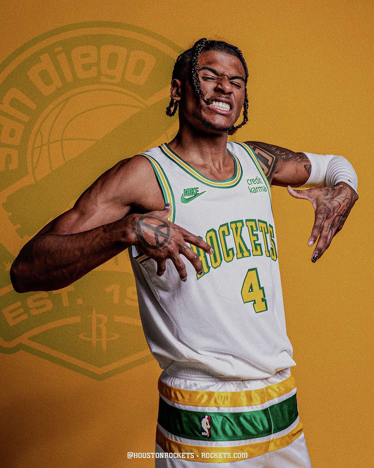 green and yellow rockets jersey