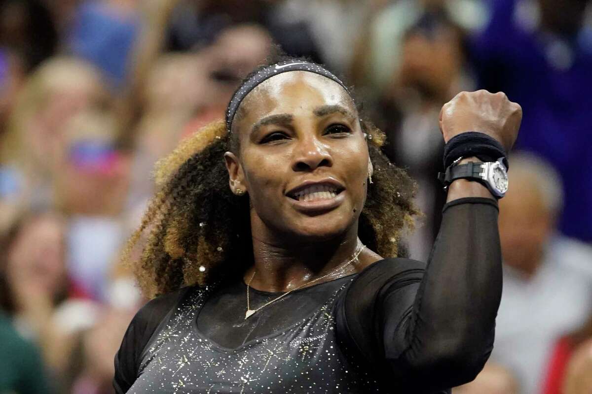 Serena Williams, of the United States, reacts after defeating Anett Kontaveit, of Estonia, during the second round of the U.S. Open tennis championships, Wednesday, Aug. 31, 2022, in New York. (AP Photo/John Minchillo)