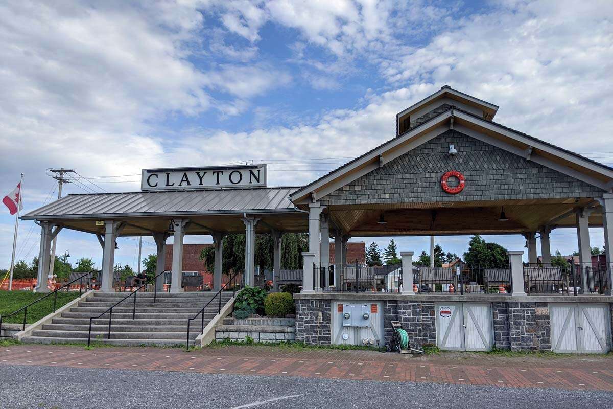 Clayton is a former shipbuilding and lumbering port with a newly renovated downtown.