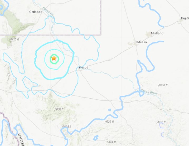 The 4.6-magnitude earthquake is one of eight in far western Texas on Thursday