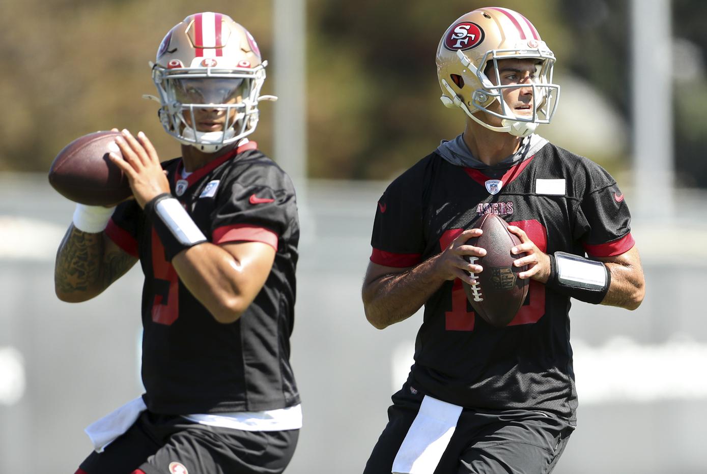 San Francisco 49ers quarterback Jimmy Garoppolo on Thursday offered an opti...