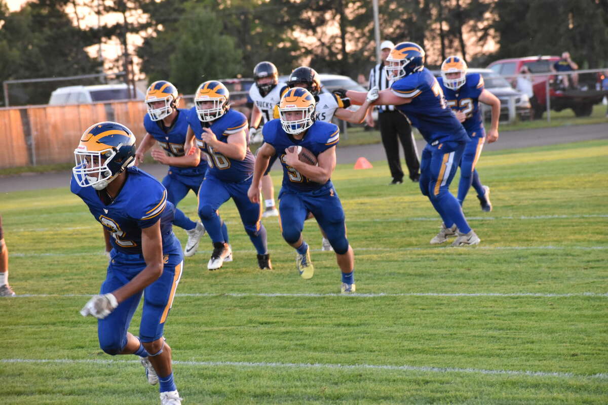 Evart will look to remain undefeated against Pine River at home.