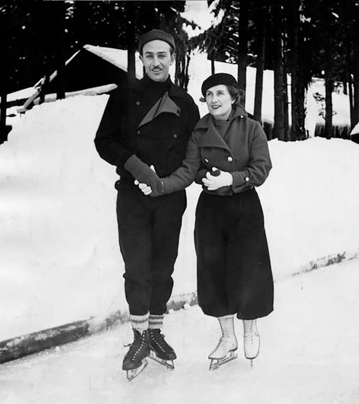 Walt and Lillian Disney in Yosemite in 1935