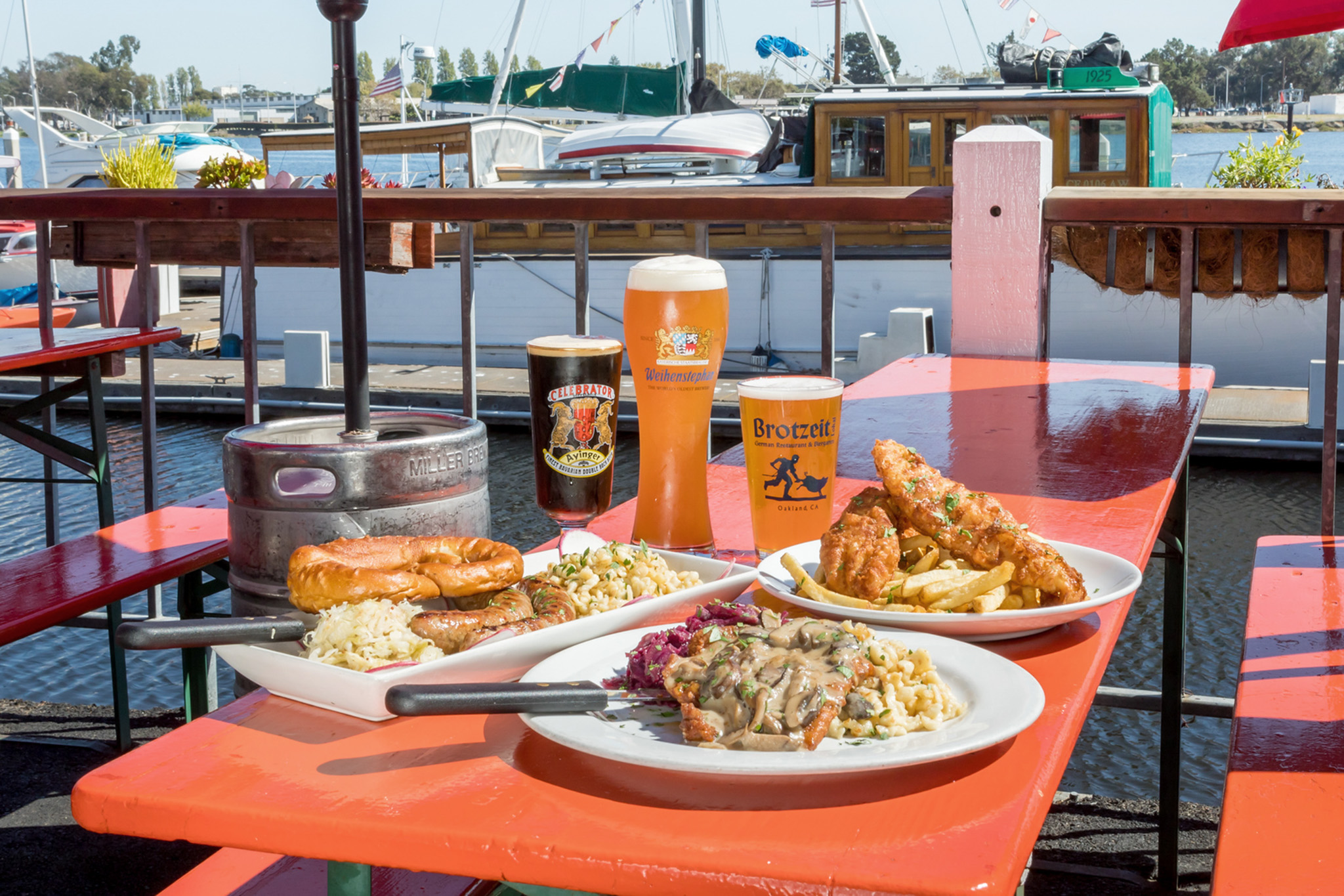 Cool down at this Oakland waterfront German restaurant