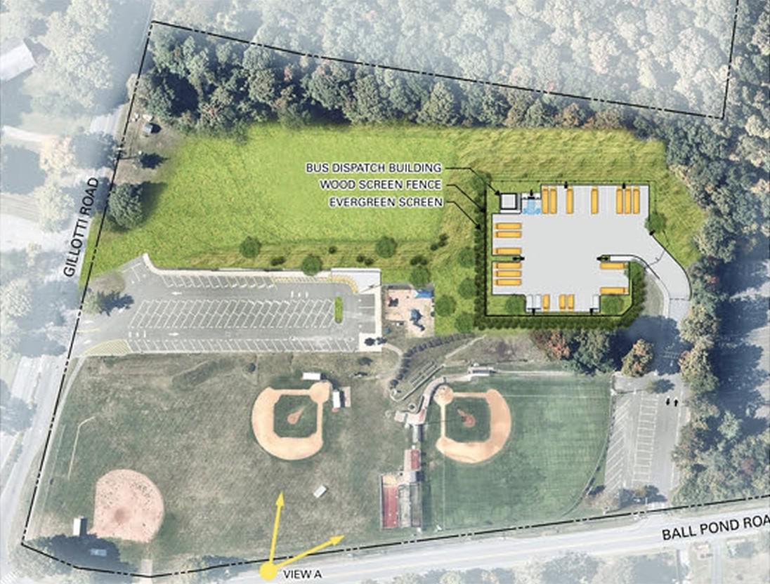 New Fairfield’s plan to build bus parking lot on school property sparks