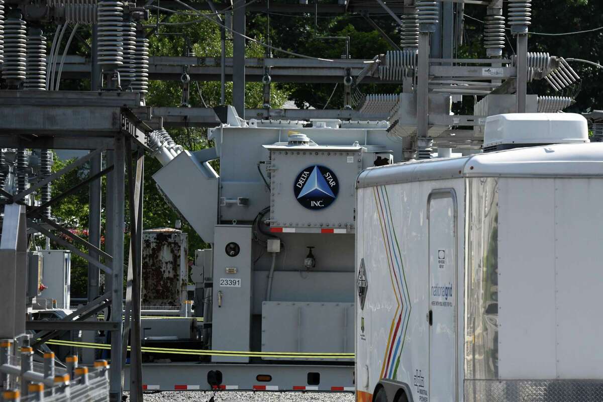 Mobile power substations are used as 'security blankets'