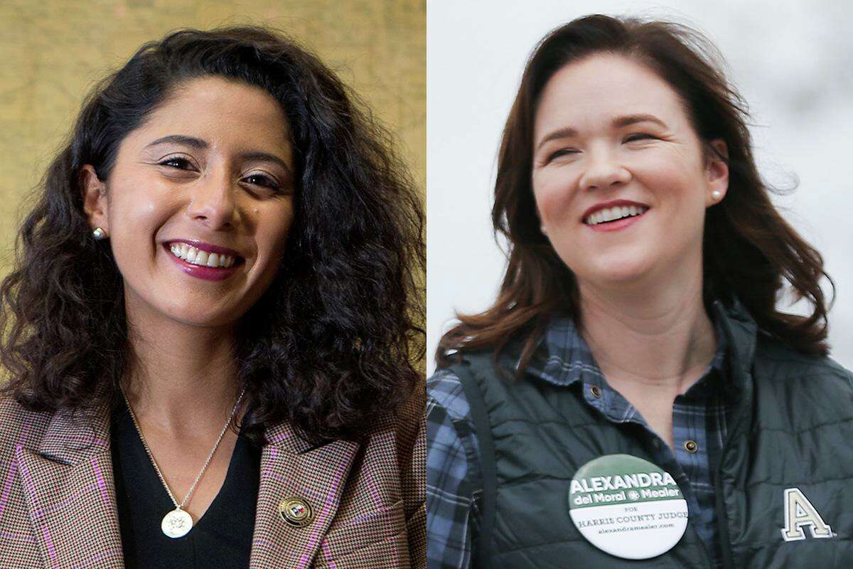 Story photo for Lina Hidalgo vs Alex Mealer for Harris County judge: What to know