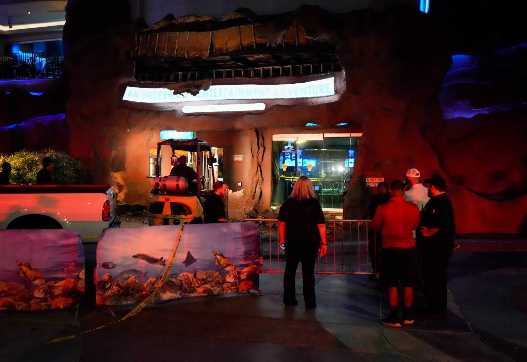 Woman injured in collapse at Downtown Aquarium, officials say