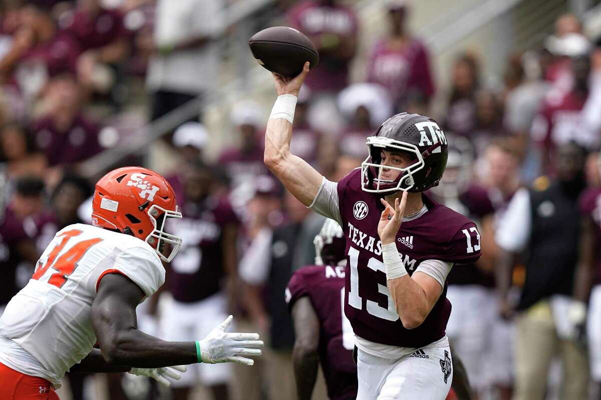 Quarterback Haynes King and the Texas A&M offense started slowly against Sam Houston. The Aggies can't make that a trend as tougher opponents arrive on the schedule.
