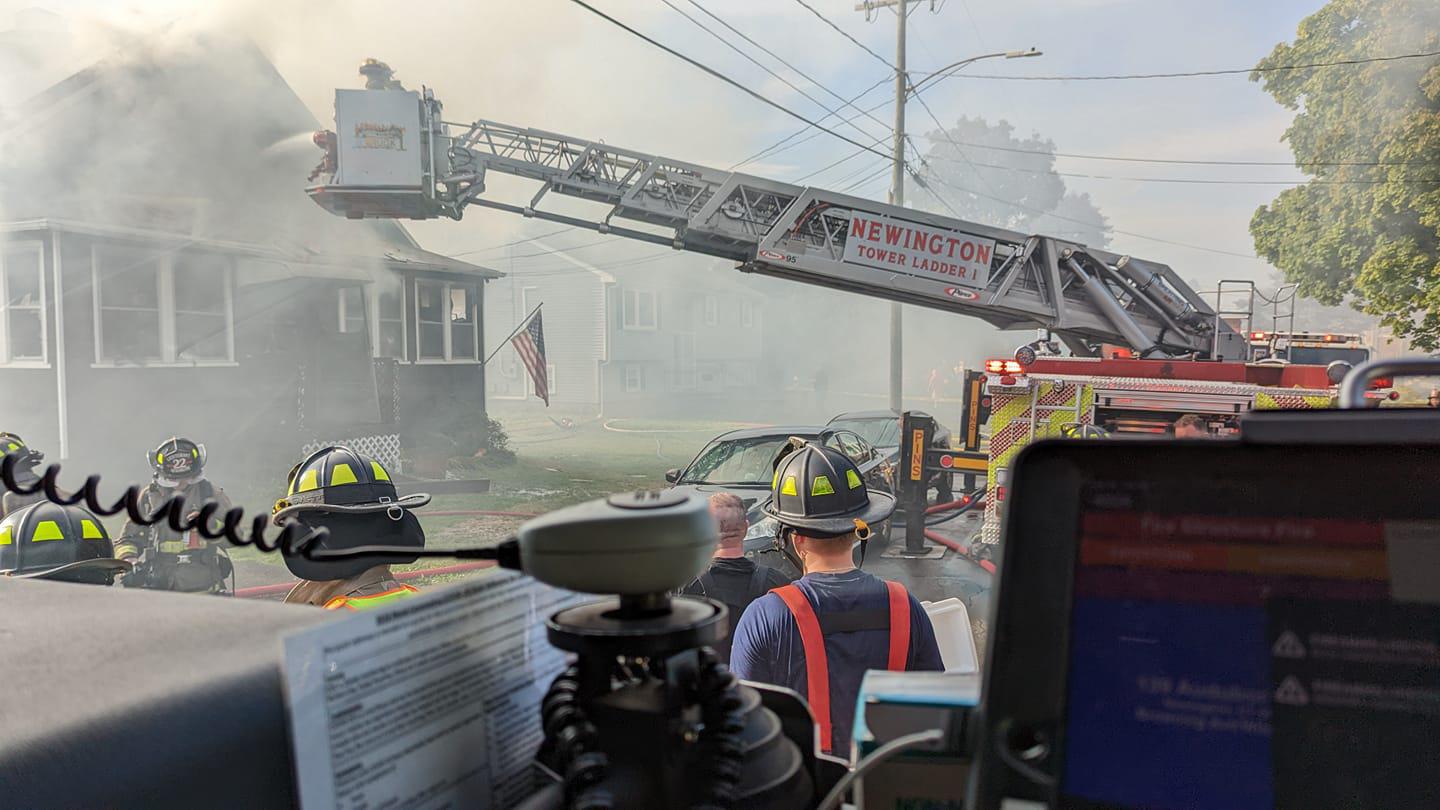 Firefighters sent to hospital after Newington fire, officials say