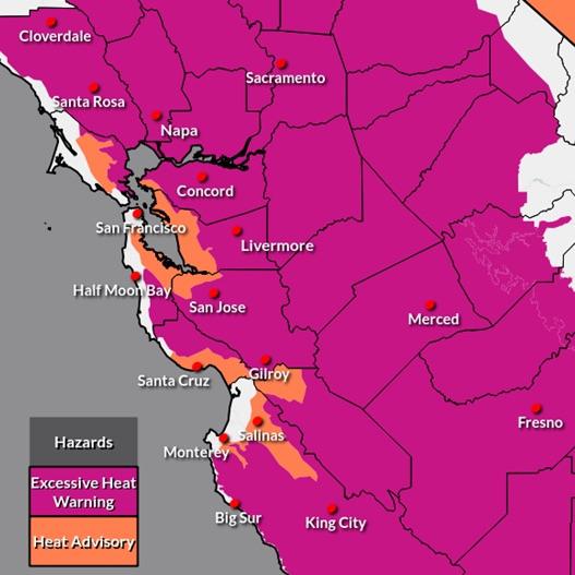 Bay Area will see brutal temperatures for a few more days, but cold front coming - Vimarsana News