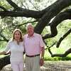 Rich and Nancy Kinder at Buffalo Bayou Park on Monday, July 18, 2022 in Houston.
