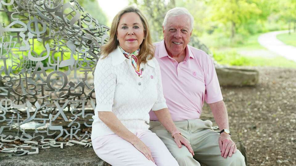 Rich and Nancy Kinder at Buffalo Bayou Park on Monday, July 18, 2022 in Houston.