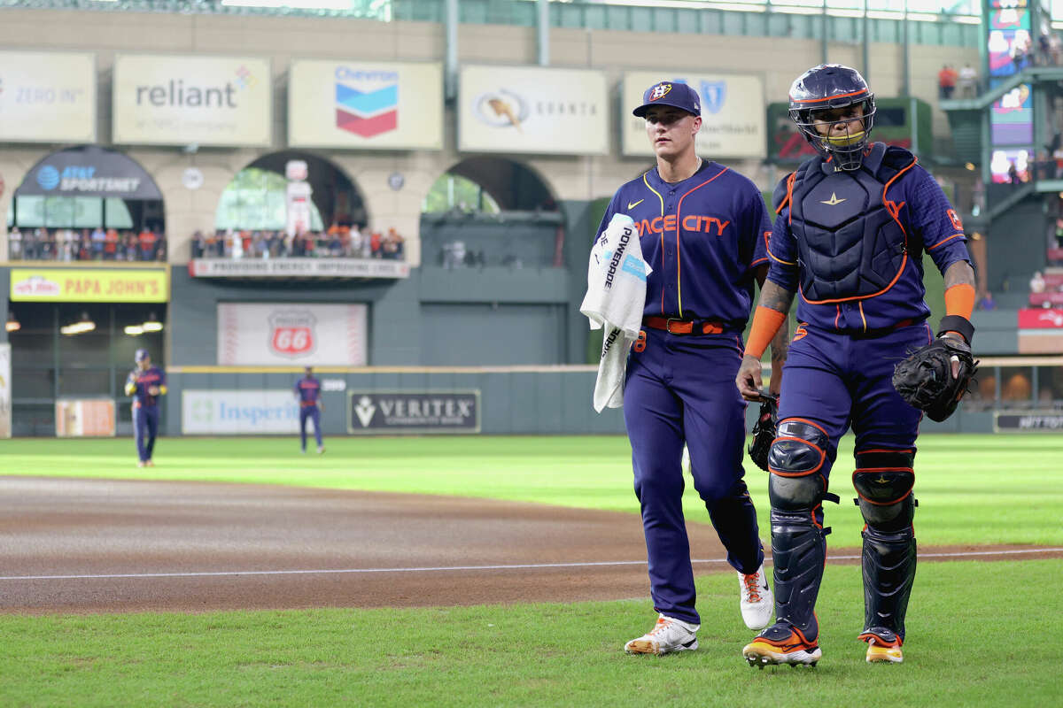 Houston Astros' Hunter Brown looks right at home in MLB debut