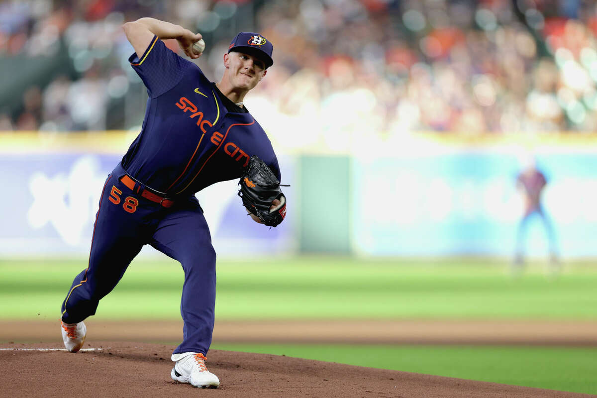 Houston Astros' Hunter Brown wins vs. Rangers in MLB debut