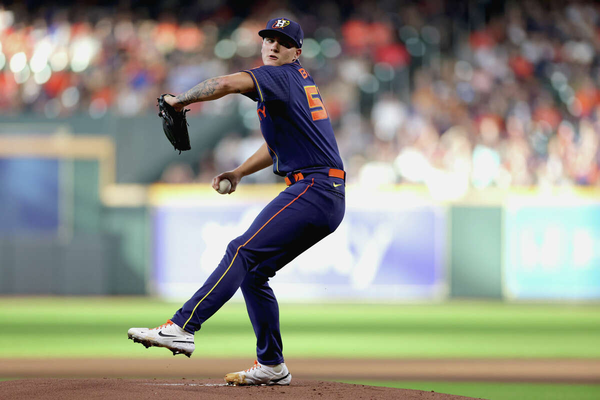 Houston Astros' Hunter Brown Wins Vs. Rangers In MLB Debut