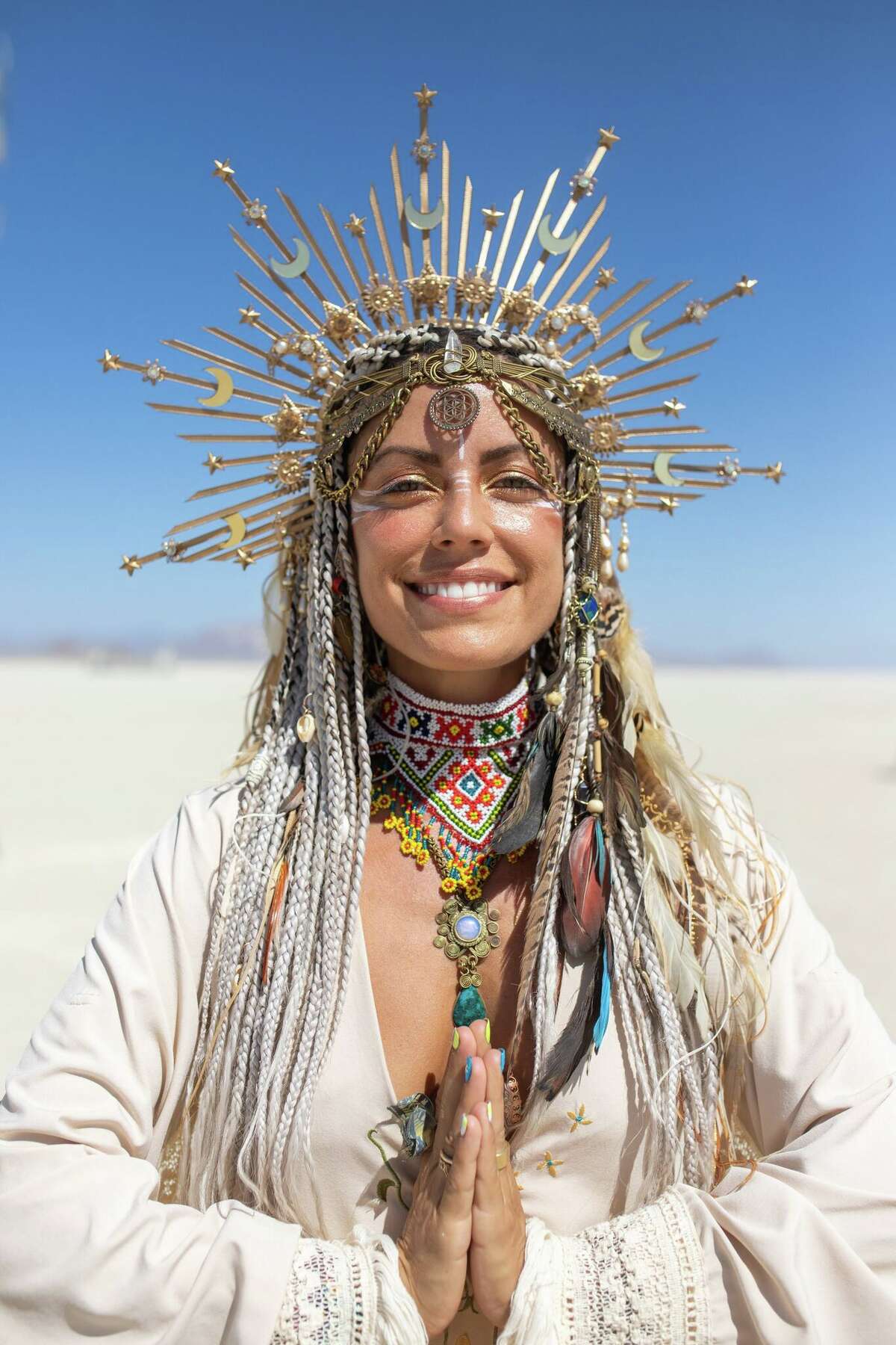 Gina Alexandra Galvez at Burning Man 2022 in the Black Rock Desert of Gerlach, Nevada.