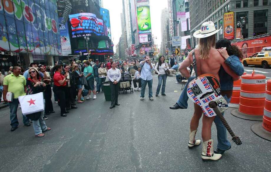 Naked Cowboy Changes Underwear for Fruit of the Loom 