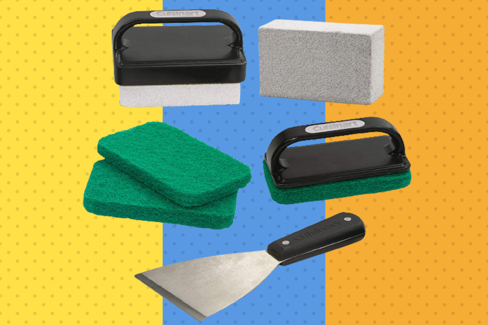 This 8piece Cuisinart grill cleaning kit will keep your BBQ spotless