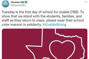 HISD students wear Uvalde colors as community returns to school