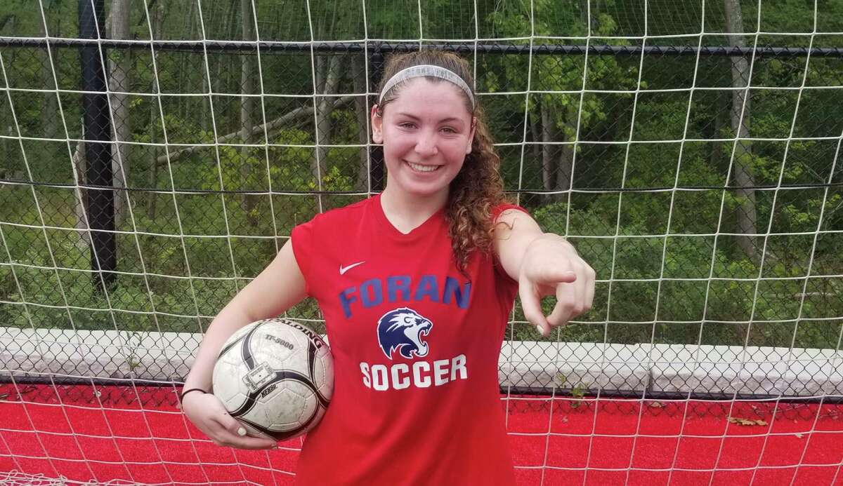 Foran's Colleen Ardolino finished the 2021 girls soccer season with 13 goals. She has verbally committed to play at Division I Bryant next fall.