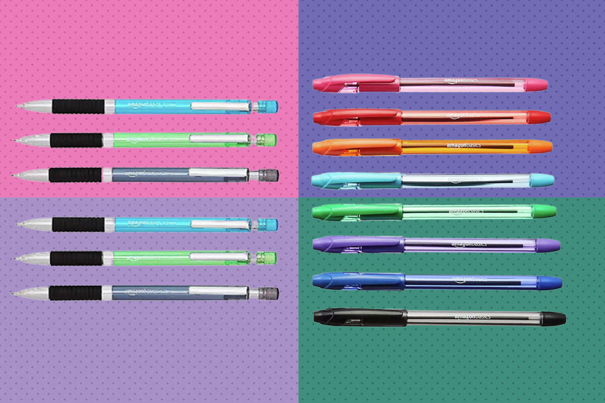 Stock up for school with 3 packs of Amazon Basics pens and pencils
