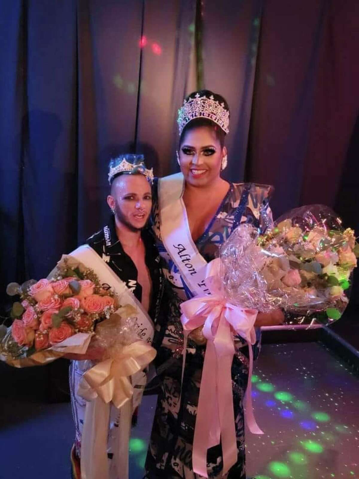 Alton Pride's firsts, King Jaq Xavier Qrowand and Queen Chasity Valentino. The king and queen will make appearances at the inaugural Alton Pride Festival Saturday, Sept. 10 from noon-10 p.m.