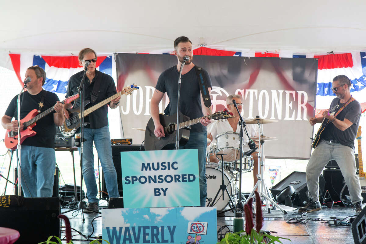 Country artist Jordan Stoner performs at the Hudson Valley Hot Air Balloon Festival at Tymor Park on Saturday September 3, 2022.