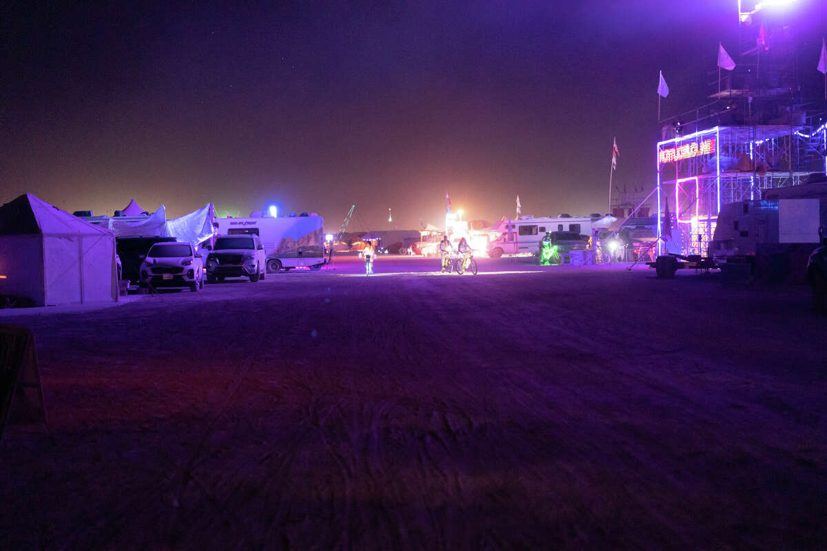 On a typical Burning Man evening, Friendgasm camp doesn't get many visitors, a stark difference from the night thousands thought Rufus du Sol would offer.