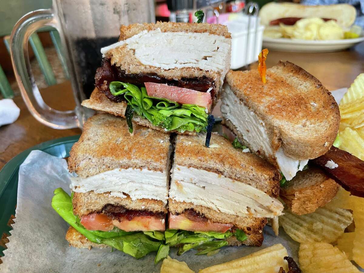 The clubhouse sandwich at Schilo's Delicatessen is a classic with turkey and bacon.