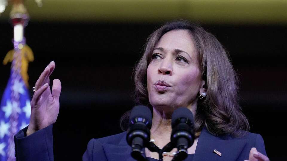 Vice President Kamala Harris speaks at the National Baptist Convention Thursday, Sept. 8, 2022, at Hilton Americas in Houston.