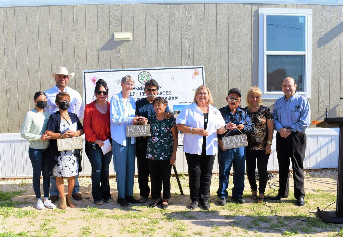 Three families receive each new energy efficient mobile home from Webb County Program.