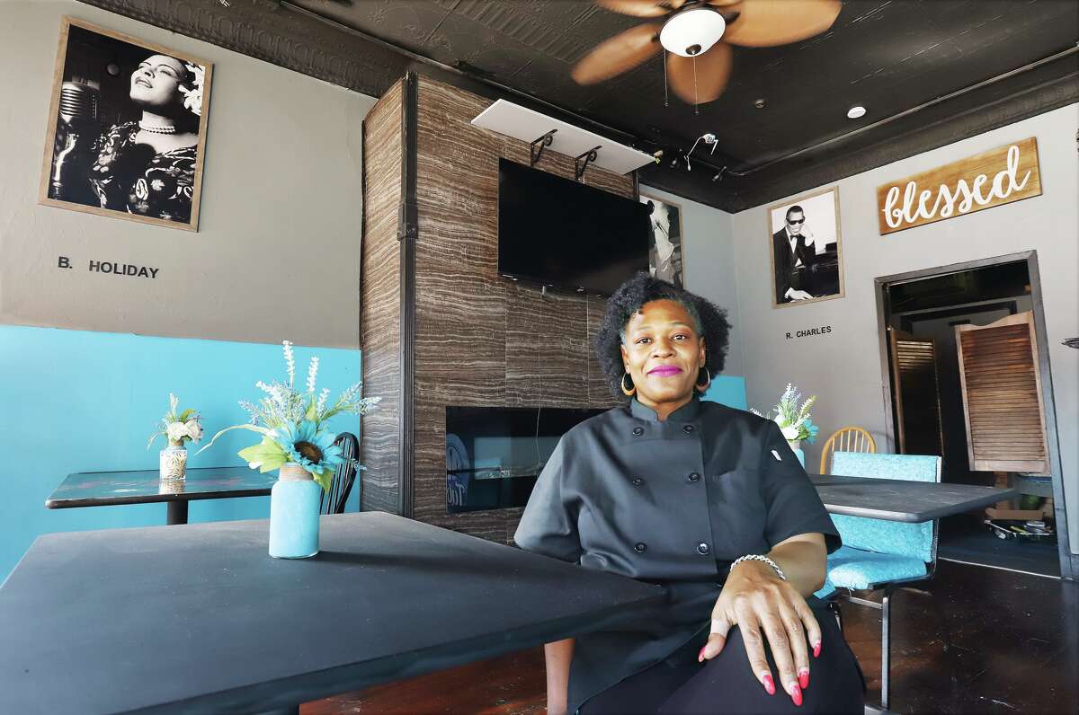 John Badman|The Telegraph Tabitha Craig, owner of Tab's Cafe at 400 State Street in Alton, will hold a grand opening on Saturday, Sept. 10, from 10 a.m. to 10 p.m.