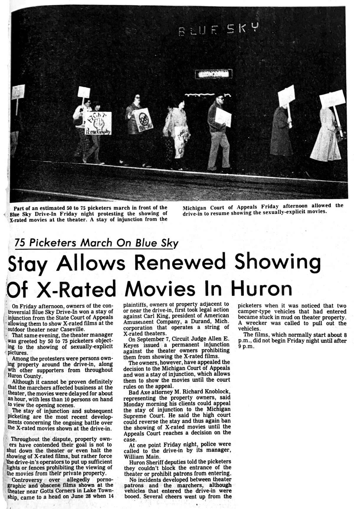 Huron Daily Tribune looks back at news of September 1977