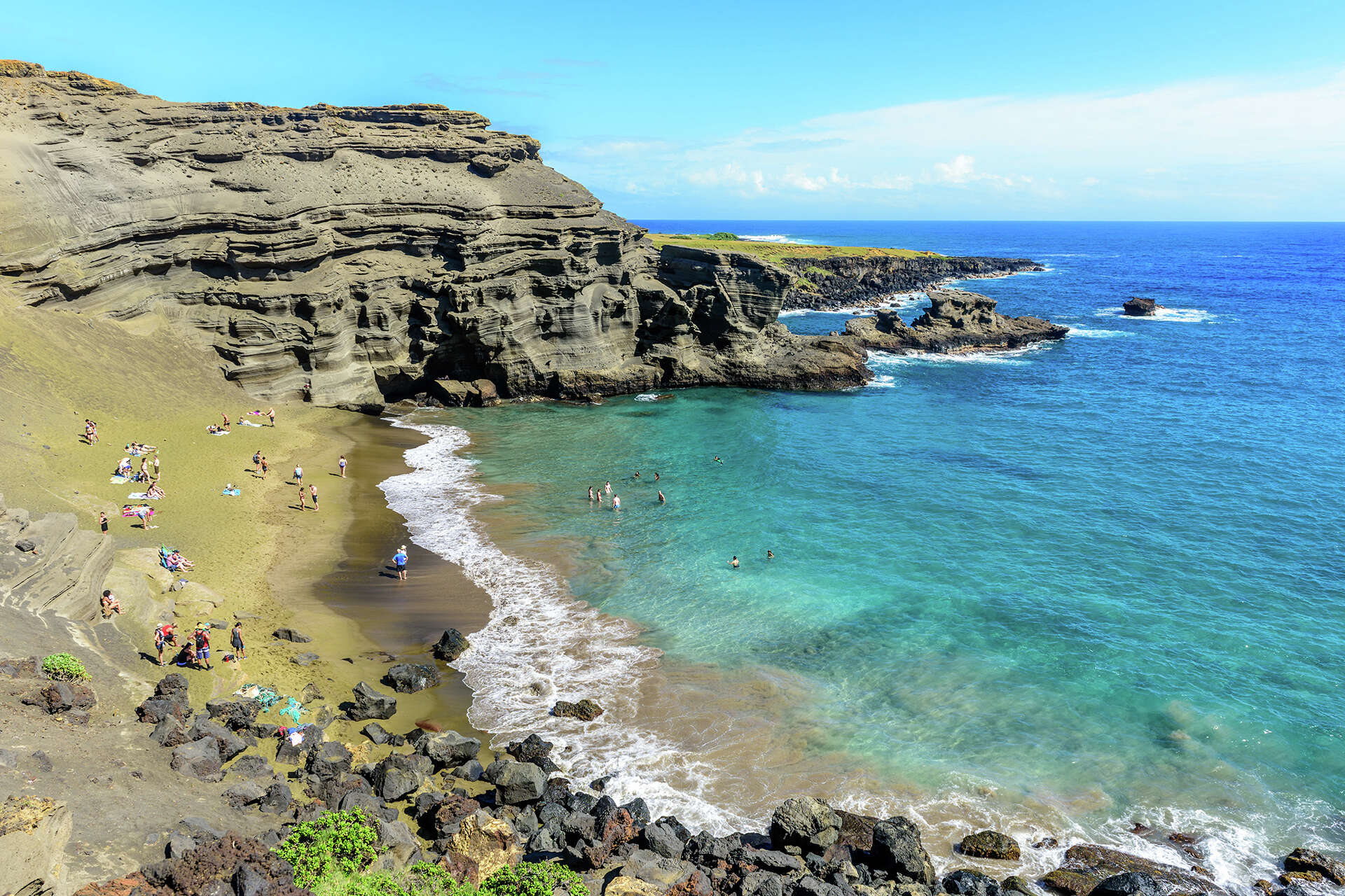 There are 4 green sand beaches on Earth. Hawaii's has been 'desecrated.'