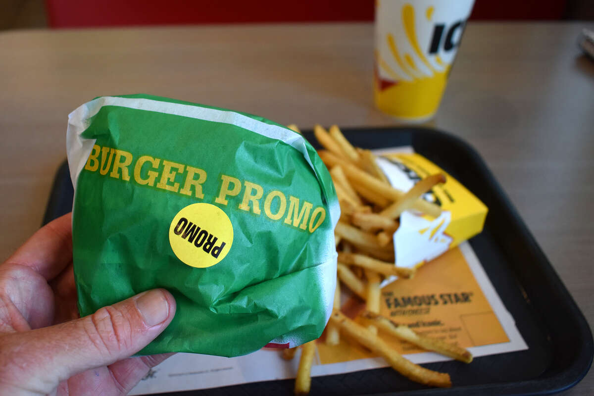 Fast food test kitchen experts say you can tell an item is still in its test marketing phase by the generic packaging. This is an item from the Spicy Cowboy menu at Carl's Jr. currently being tested at a Bakersfield, CA location.